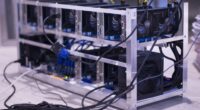 Crypto Miner ASIC machine illustrating MARA's new foray into Kaspa.